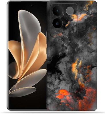 OggyBaba Vivo Iqoo Z7 Pro 5g, Black clouds, OggyBaba Mobile Skin(Multicolor Mobile Skin With camera protector (Back + Camera + Side))