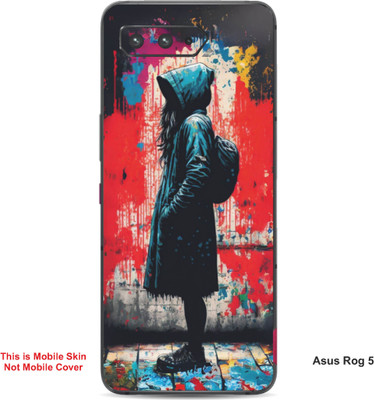 VYBE The Smart Choice Asus Rog 5 Art Embossed Mobile Skin(Gravel 1)