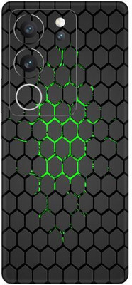 Vcare GadGets Black Green Honey Comb Vivo V29 5G Mobile Skin(Multicolor)