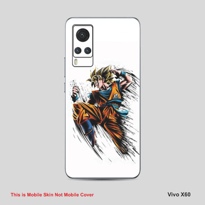 VYBE The Smart Choice Vivo 60X Goku Mobile Skin Mobile Skin(Milk White 12)