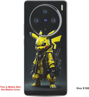 VYBE The Smart Choice Vivo X100 Pikachu Embossed Mobile Skin(Bird Yellow B17)