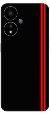 Vcare GadGets A59 (5G) Mobile Skin(Black & Red)