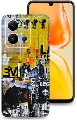 SkinoMania Vivo V25-5G Mobile Skin(Multicolor Abstract Azure)