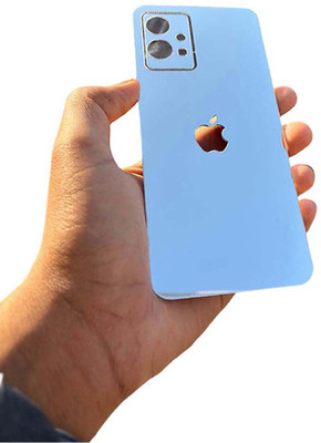 TWUAOP VIVO Y75 5G MOBILE SKIN ACRYLIC SHEET MIRROR BACK PANNEL APPLE Mobile Skin(Silver)