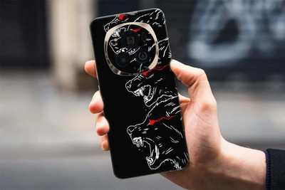 BUGGU HUAWEI HONOR MAGIC 6 PRO Mobile Skin(Ulltra Super Dark Angry Wolfor Skin With High Matte Finish., Mobile Skin (Back+Side+Camera))