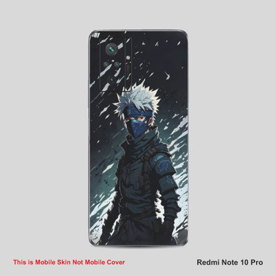 VYBE The Smart Choice Redmi Note 10 Pro Kakashi Mobile Skin Mobile Skin(Bluish Cyan B36)