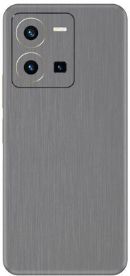 Vcare GadGets Y35 2022 Brushed Silver Back Side Premium Mobile Skin(Brushed Silver)