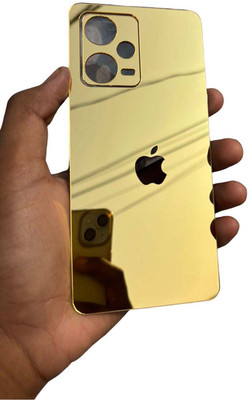 TWUAOP REDMI NOTE 12 PRO PLUS 5G MOBILE SKIN ACRYLIC SHEET MIRROR BACK PANNEL Mobile Skin(Gold)