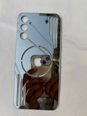 TWUAOP SAMSUNG GALAXY A14 (5G) MIRROR BACK PANNEL ACRYLIC SHEET Mobile Skin(Silver)