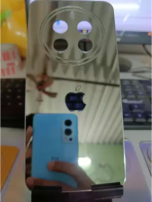 GPTECK REALME 12 PLUS 5G SILVER MIRROR BACK PANNEL Mobile Skin(Silver)