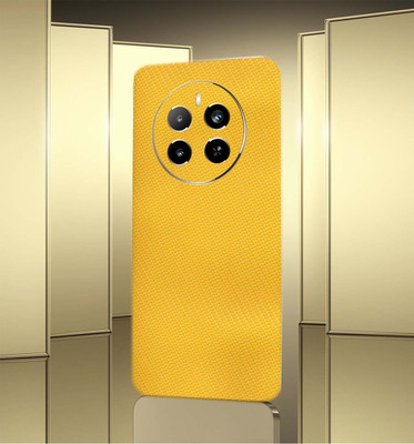 AsSkin Realme 70 Pro Mobile Skin(Real Yellow Carbon Skin With High Gloss Matte Finish)