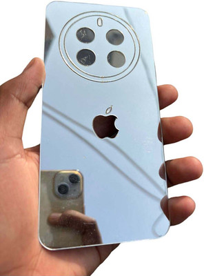TWUAOP REALME 12 PLUS 5G MOBILE SKIN MIRROR BACK PANNEL ACRYLIC SHEET Mobile Skin(Silver)