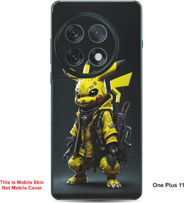 VYBE The Smart Choice One Plus 11 Pikachu Embossed Mobile Skin(Bird Yellow 26)