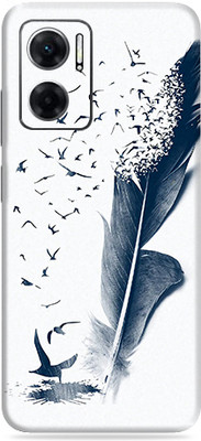 SkinoMania Redmi 11 Prime(5G) Mobile Skin(Multicolor Feather Art)