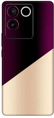 Vcare GadGets Purple Half Rose Gold Vivo T2 Pro 5G Mobile Skin(Multicolor)