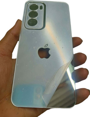 TWUAOP OPPO RENO 12 PRO 5G MOBILE SKIN ACRYLIC SHEET MIRROR BACK PANNEL APPLE Mobile Skin(Silver)