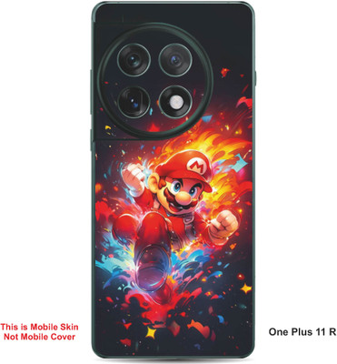 VYBE The Smart Choice One Plus 11R Super Mario Embossed Mobile Skin(Lava Red 27)