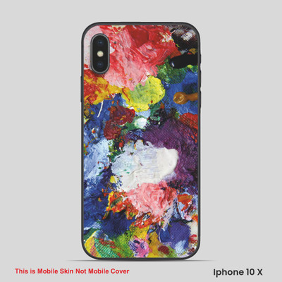 VYBE The Smart Choice iPhone 10X ART Mobile Skin(Multi color SKI D7)