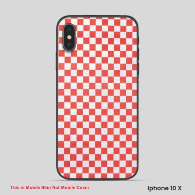 VYBE The Smart Choice iPhone 10X Pattern Mobile Skin(Valentine Red, White 5)