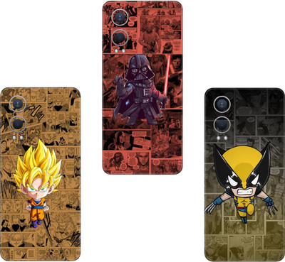 wrap craft ONEPLUS 10 PRO 5G COMBO(PACK OF 3)Camera&Back Protector Premium Vinyl Mobile Skin(Multicolor)