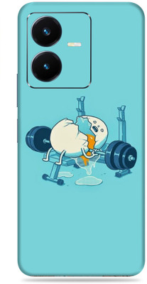SkinoMania Vivo Y22 Mobile Skin(Multicolor Funny Egg)