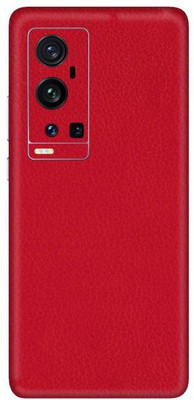 Vcare GadGets Vivo X60 Pro Plus Mobile Skin(Red Leather)