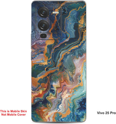 VYBE The Smart Choice Vivo 25 Pro Art Embossed Mobile Skin(Cadet Grey 1)