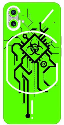 FCS Nothing Phone 1 Printed Back Skin: Green Tato Mobile Skin(Green Tato Skin)