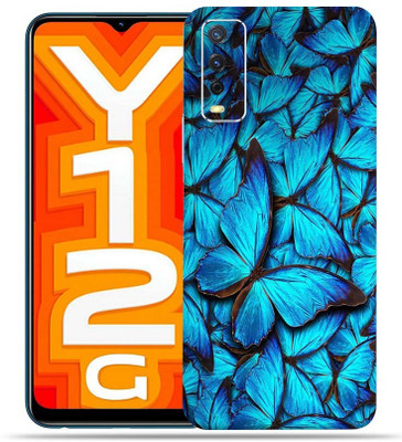 Mclaxa mclaxa vivo y 12g BLUE BUTTER FLY Mobile Skin(BLUE BUTTER FLY)