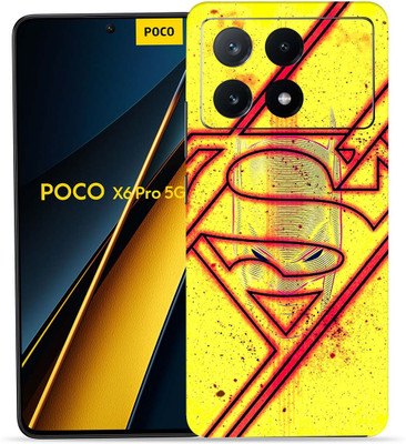 WeCre8 Skin's WeCre8 Skin's POCO X6 Pro 5G Mobile Skin(Yellow Batman Logo)
