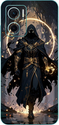 mehra BackStickersFor Redmi11 Prime5G AnimeFestusDarkoLeather FullCoveragePremiumVinyl Mobile Skin(Multicolor)