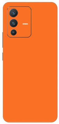 Vcare GadGets Orange Matte vivo V23 5G Mobile Skin(Orange Matte)