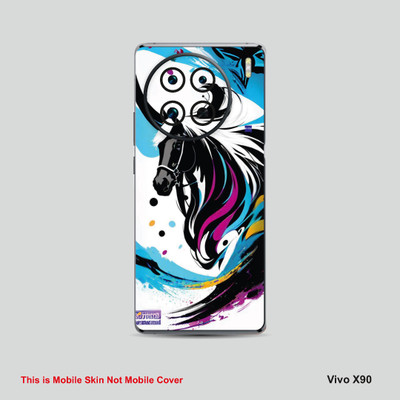 VYBE The Smart Choice Vivo X90 Animal Mobile Skin Mobile Skin(Bluish Cyan A11)