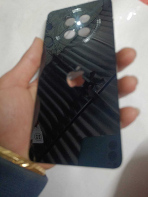 TWUAOP REALME 13 PRO PLUS 5G MIRROR BACK PANNEL ACRYLIC SHEET APPLE Mobile Skin(Black)