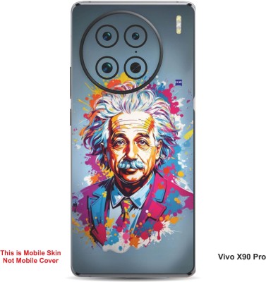 VYBE The Smart Choice Vivo X90 Pro Art Embossed Mobile Skin(Cadet Grey 17)