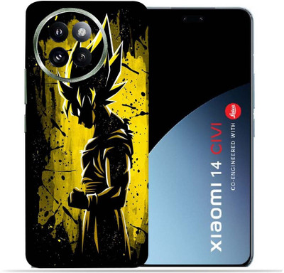 OggyBaba Xiaomi 14 Civi Mobile Skin(Goku Yellow)