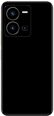Vcare GadGets Y35 2022 Glossy Black Back Side Premium Mobile Skin(Glossy Black)