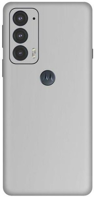 Vcare GadGets Moto Edge 20 5G Mobile Skin(Silver)