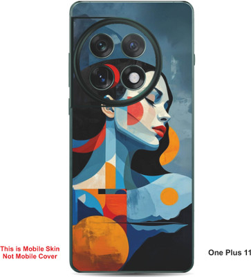 VYBE The Smart Choice One Plus 11 Art Embossed Mobile Skin(Smalt Blue A11)