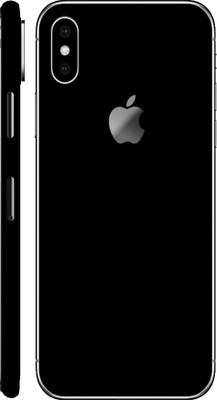 Vcare GadGets Apple iPhone X/Xs Mobile Skin(Black)