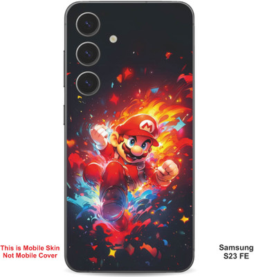 VYBE The Smart Choice Samsung S23 FE Super Mario Embossed Mobile Skin(Lava Red 10)