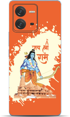 VYBE Vivo V25 Shree Ram Mobile Skin Mobile Skin(Orange ( Crayola) 33)