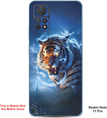 VYBE The Smart Choice Redmi Note 11 Pro Tiger Embossed Mobile Skin(Moonstone Blue 20)