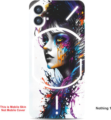 VYBE The Smart Choice Nothing 1 Art Embossed Mobile Skin(Blue lvy 1)