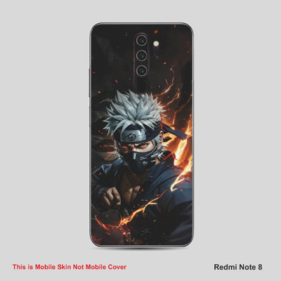 VYBE The Smart Choice Redmi Note 8 Anime Mobile Skin Mobile Skin(Grey & Black B32)