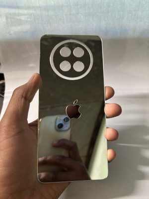 TWUAOP REALME 12X (5G) MIRROR BACK PANNEL ACRYLIC SHEET Mobile Skin(Silver)