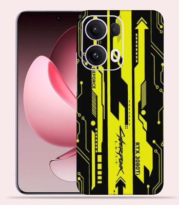 OggyBaba OggyBaba Oppo Reno 13 pro Mobile Skin(Cyberpunk-Yellow-Black)