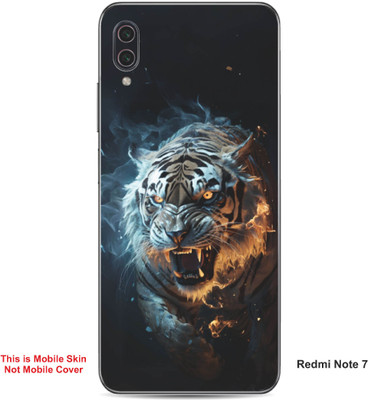 VYBE The Smart Choice Redmi Note 7 Tiger Embossed Mobile Skin(Congo Brow 13)