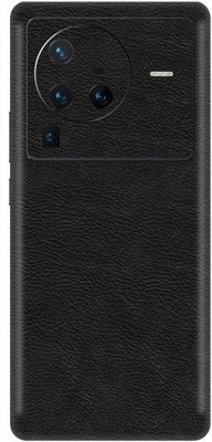 Vcare GadGets X80 Pro 5G Leather Black Back Side Premium Mobile Skin(Leather Black)