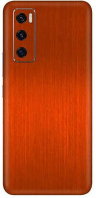 Vcare GadGets Vivo V20 SE Mobile Skin(Orange Brushed)